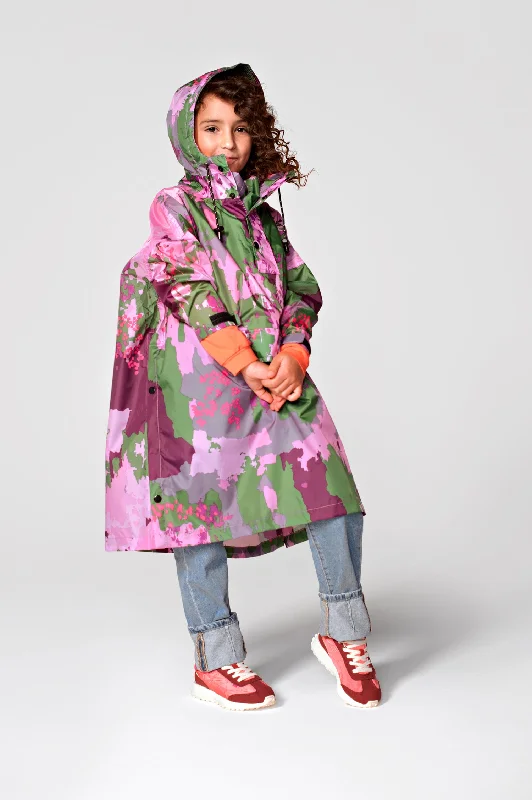 KIDS Digi Spring Camo Poncho