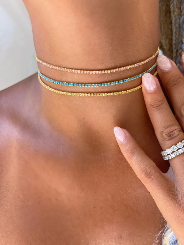 Pastel Eternity Tennis Choker