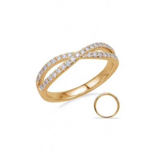 S Kashi & Sons Crossover Fashion Ring D4681YG