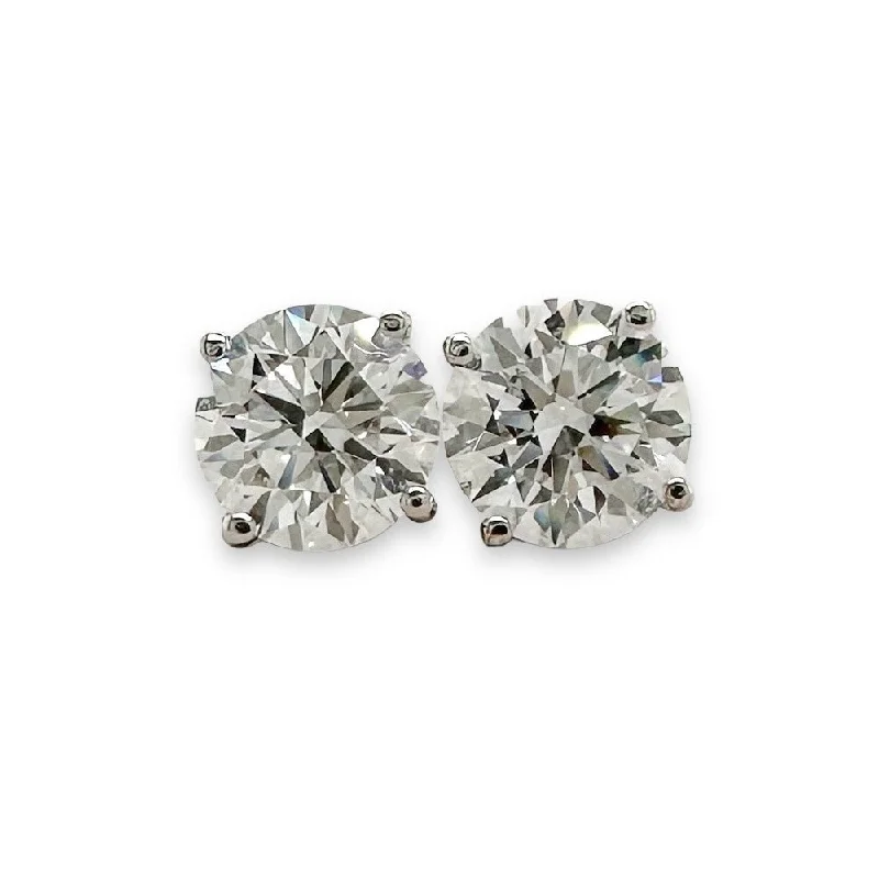 14K W Gold 0.50ctw E/VS1 Lab-Created Diamond Stud Earrings with Screw backs