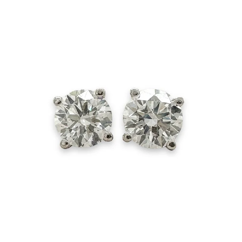 14K W Gold 1.00ctw E/VS1 Lab-Created Diamond Stud Earrings