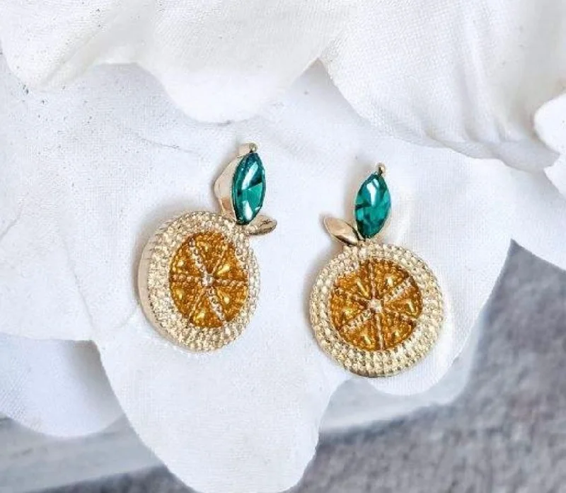 Adorable Lemon Stud Earrings