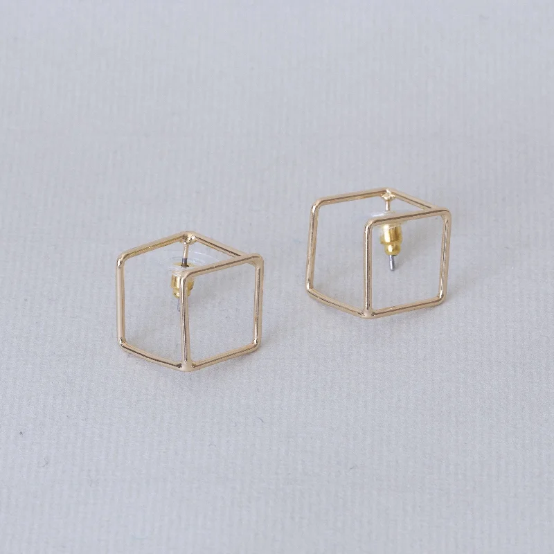 Cube Stud Earrings