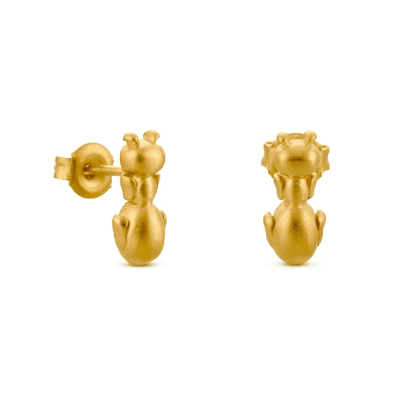 Dalí Ant Stud Earrings - Gold