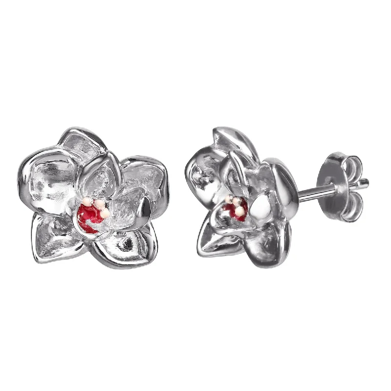 Disney X RockLove MULAN Plum Blossom Stud Earrings