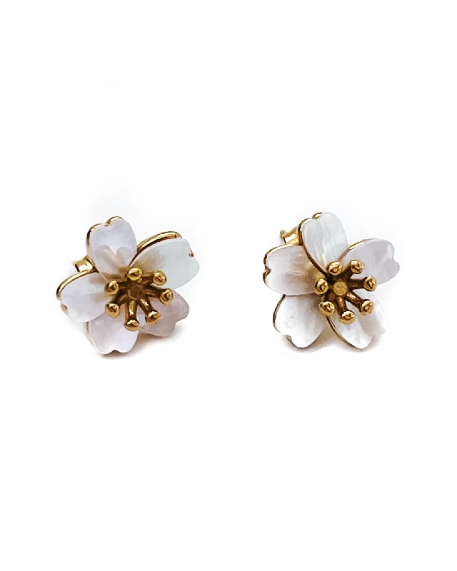 Edwina Flower Stud Earrings