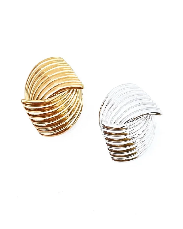 Emari Textured Stud Earrings || Choose Color