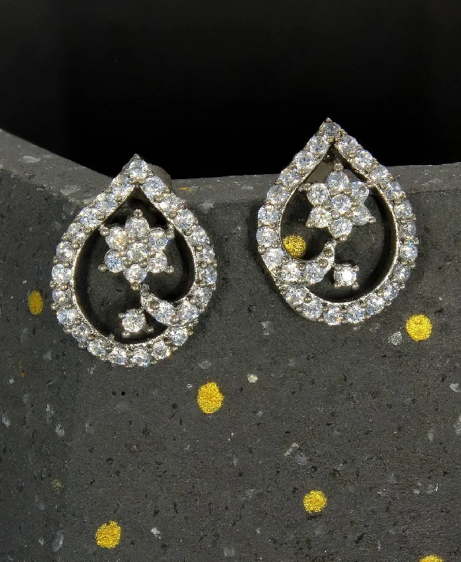 Fashionable Stone Stud Earrings