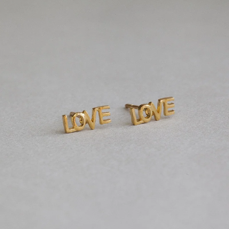 Love Stud Earrings