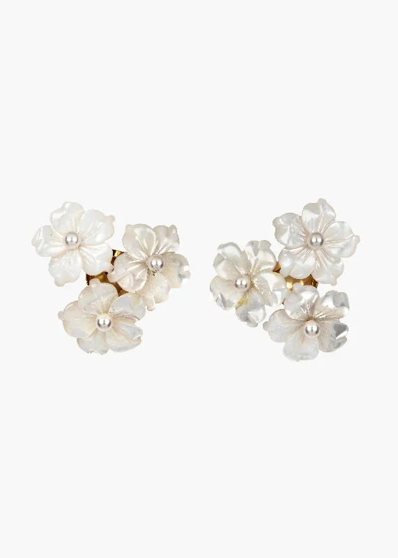 Marti Stud Earrings -- Mother of Pearl