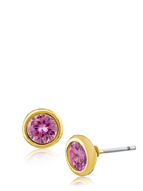 Martini Set Round Stud Earrings