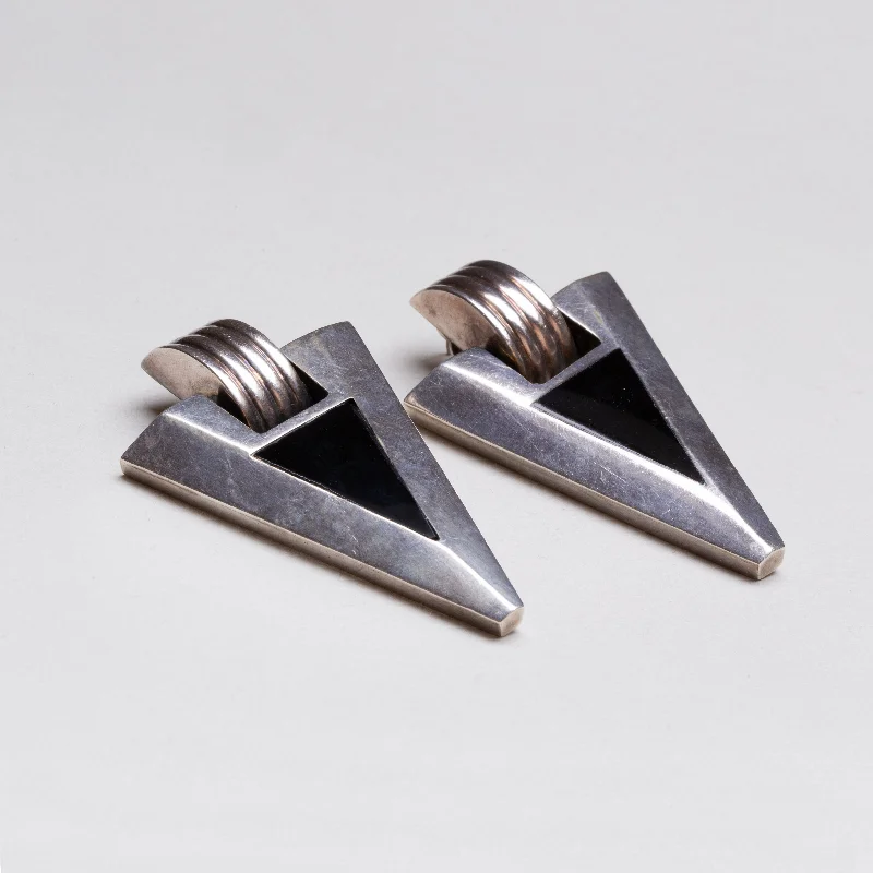 Vintage Mexican Silver Stud Earrings