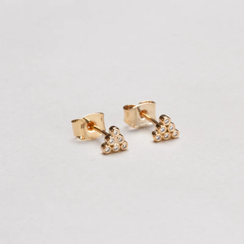 Pyramid Stud Earrings