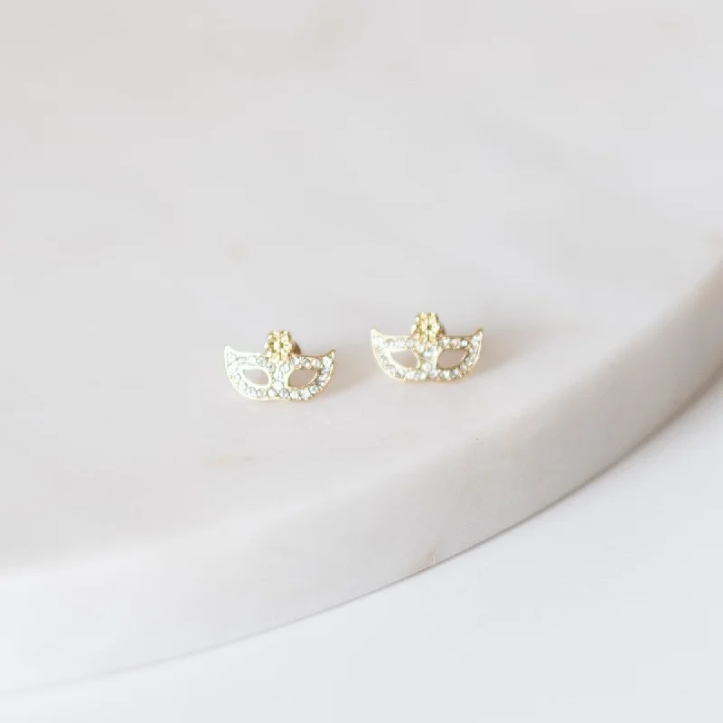 Royal Court Stud Earrings Gold