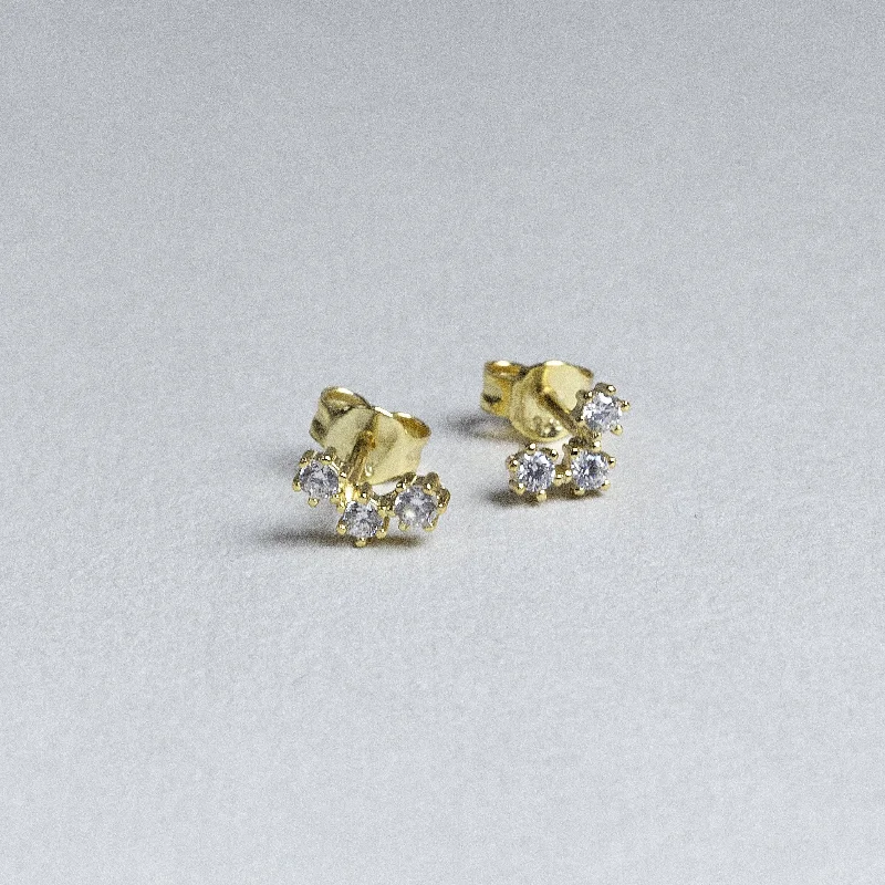 Three Dots Stud Earrings