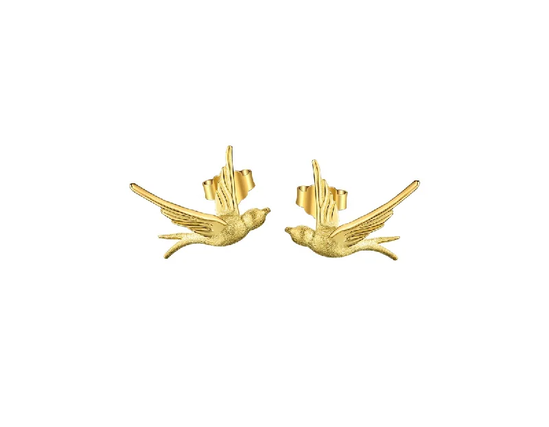 Swallow Willow Stud Earrings