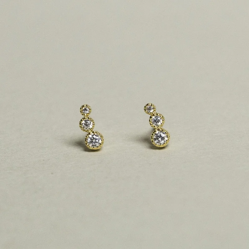 Three Dots Stud Earrings