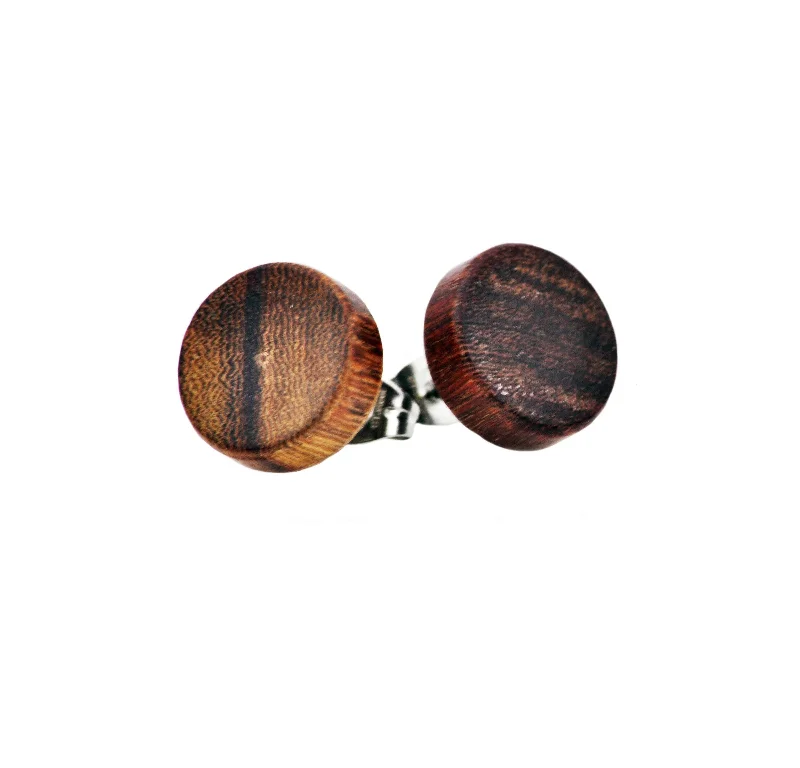 Wood Stud Earrings