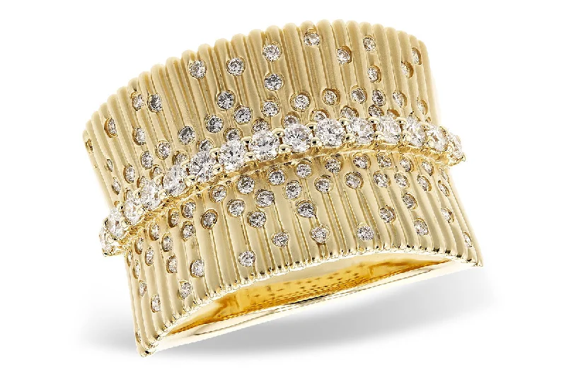 14K Yellow Gold 0.67ctw Diamond Fashion Ring by Allison Kaufman