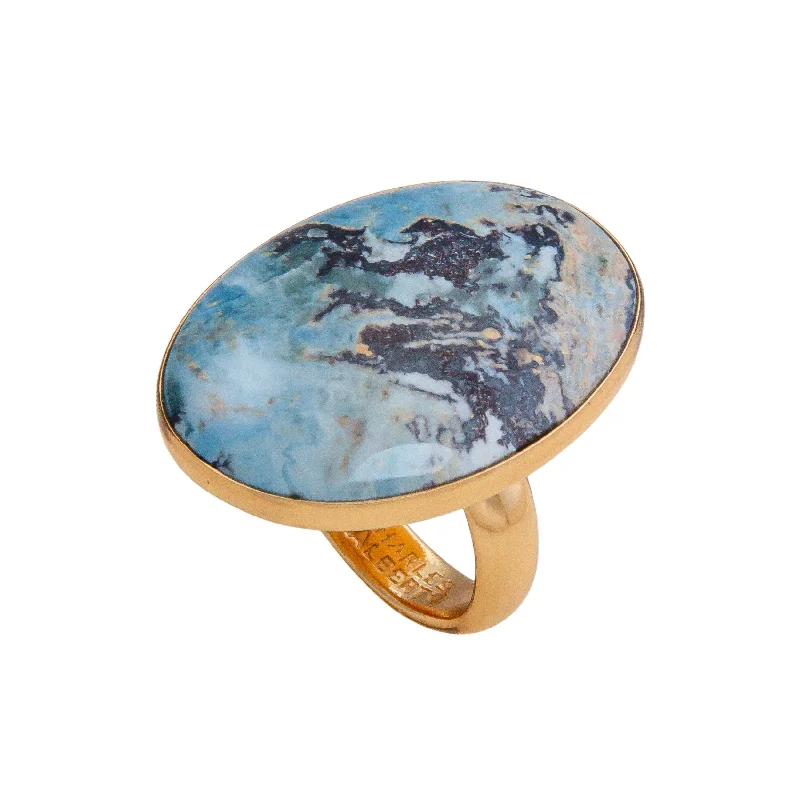 Alchemia Aztec Lapis Adjustable Ring