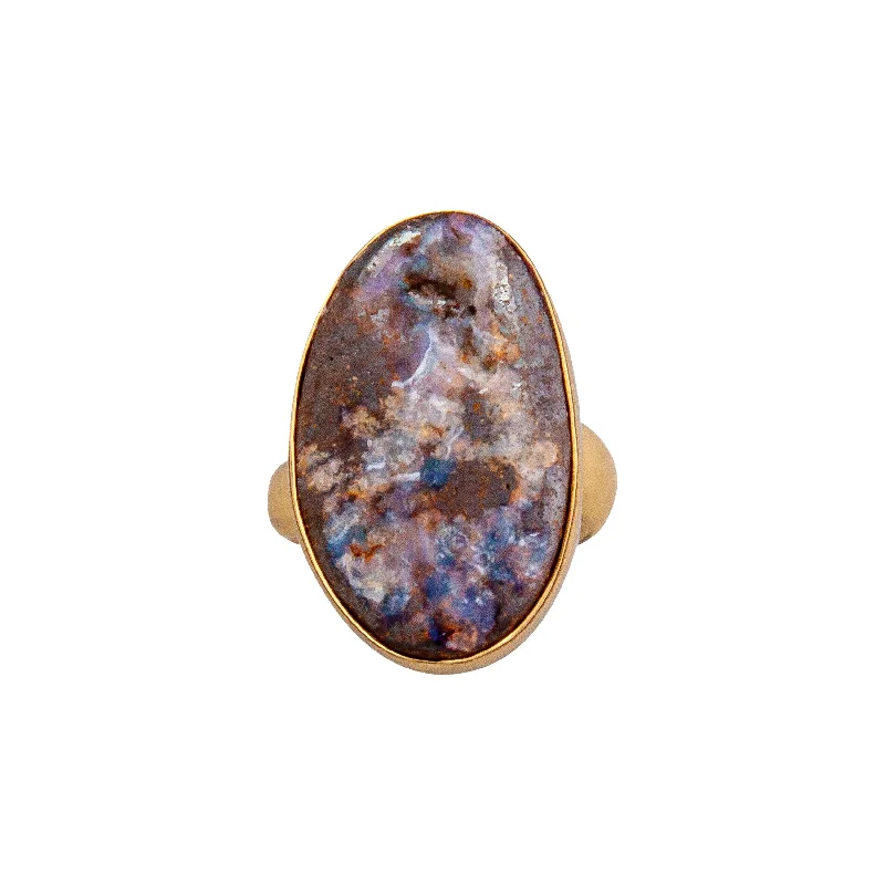 Alchemia Boulder Opal Adjustable Ring