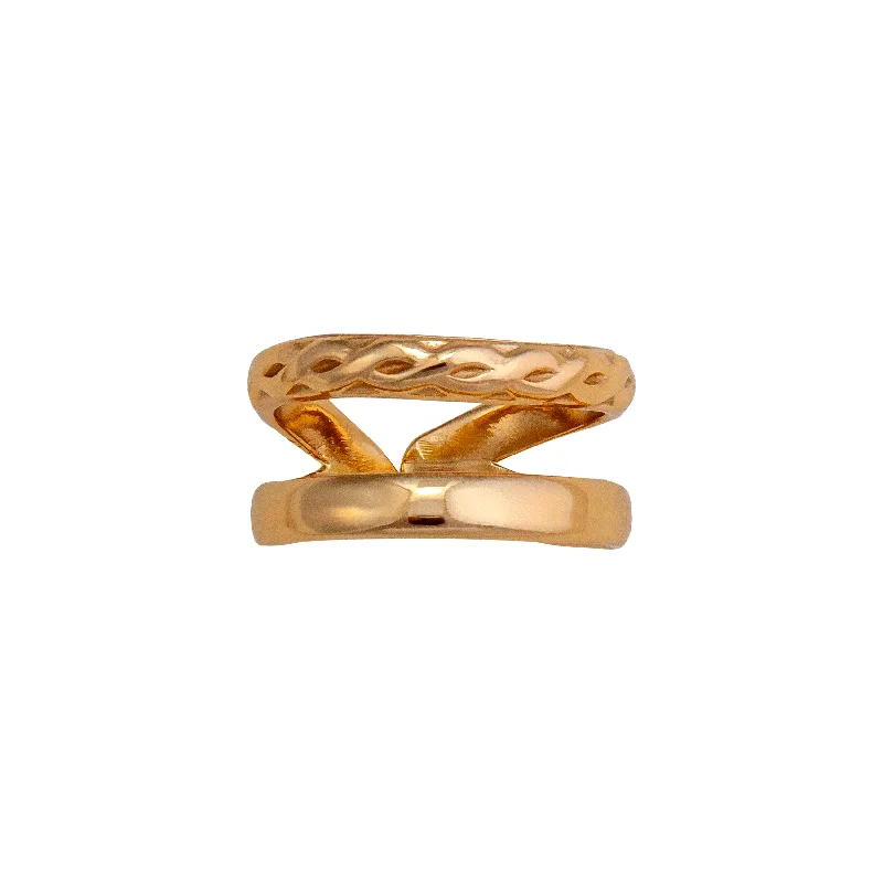 Alchemia Double Twist Band Cuff Ring