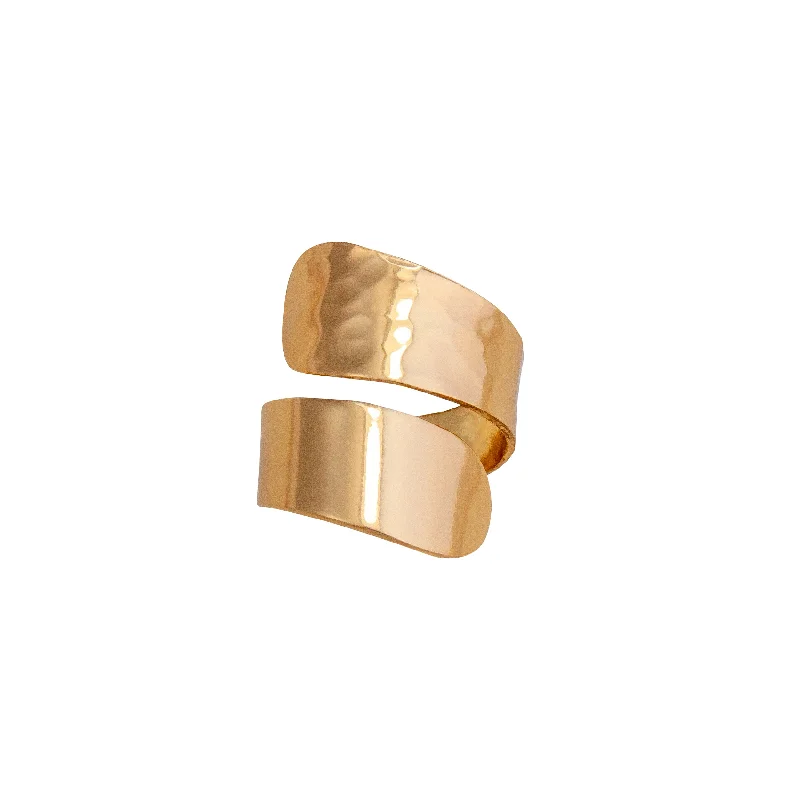 Alchemia Double Wrap Hammered Adjustable Ring