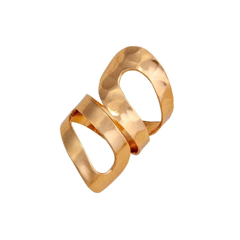 Alchemia Hammered Wrapped Adjustable Ring