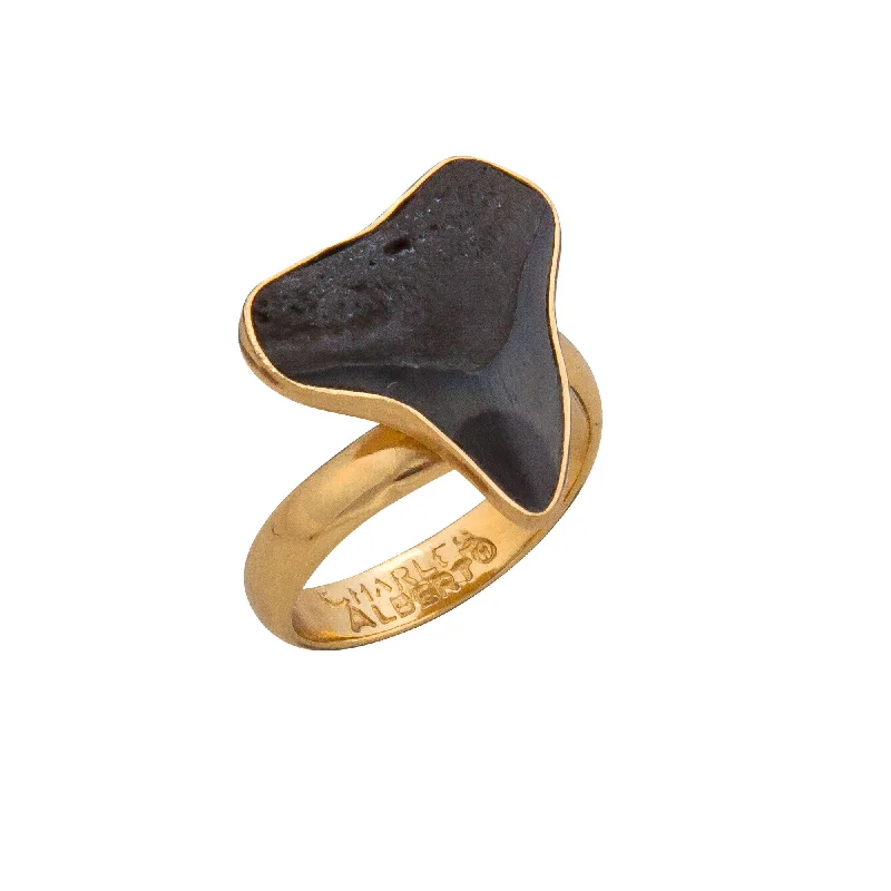 Alchemia Mini Fossil Shark Tooth Adjustable Ring