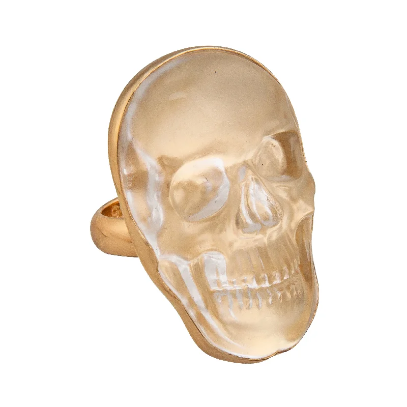 Alchemia Medium Skull Adjustable Ring