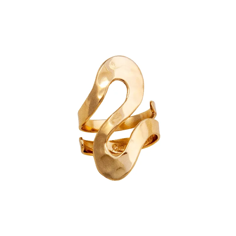 Alchemia Serpentine Hammered Adjustable Ring