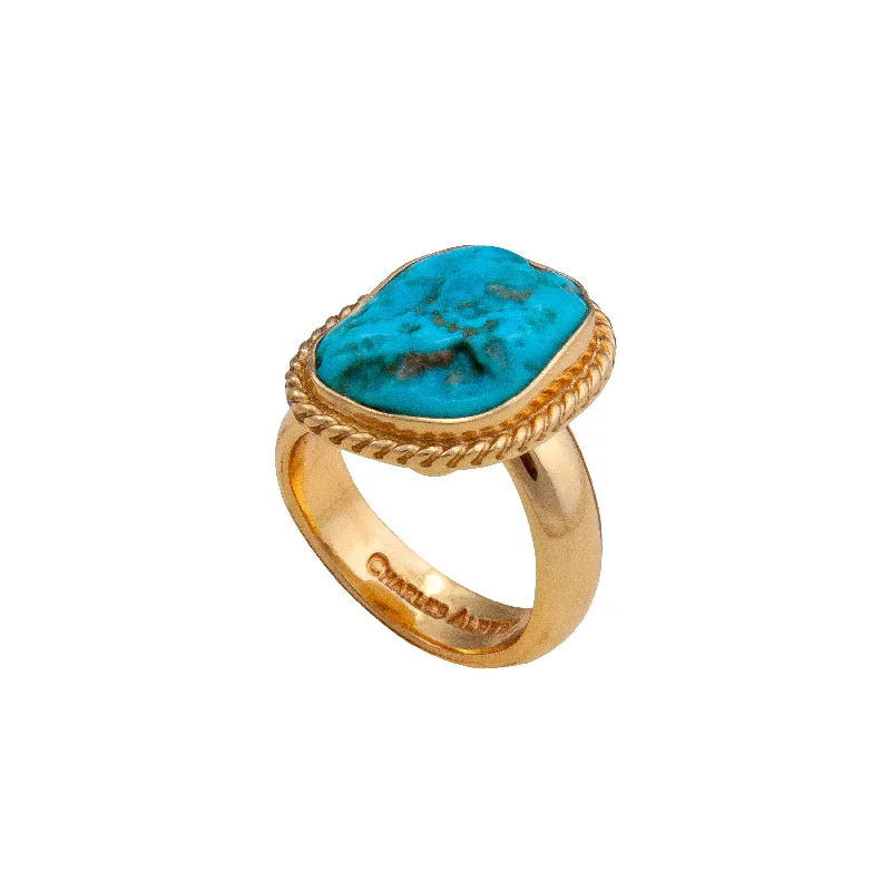 Alchemia Sleeping Beauty Turquoise Adjustable Rope Ring