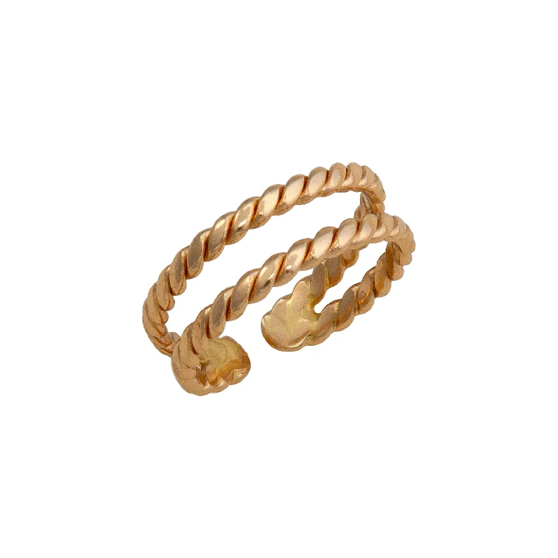 Alchemia Twisted Adjustable Cuff Ring