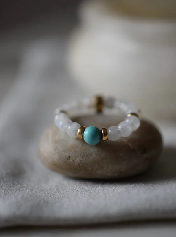 BALANCE + NEW BEGINNINGS - LITTLE RIVER acupressure BEAD RING