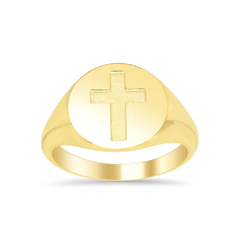 Cross Signet Ring for Ladies