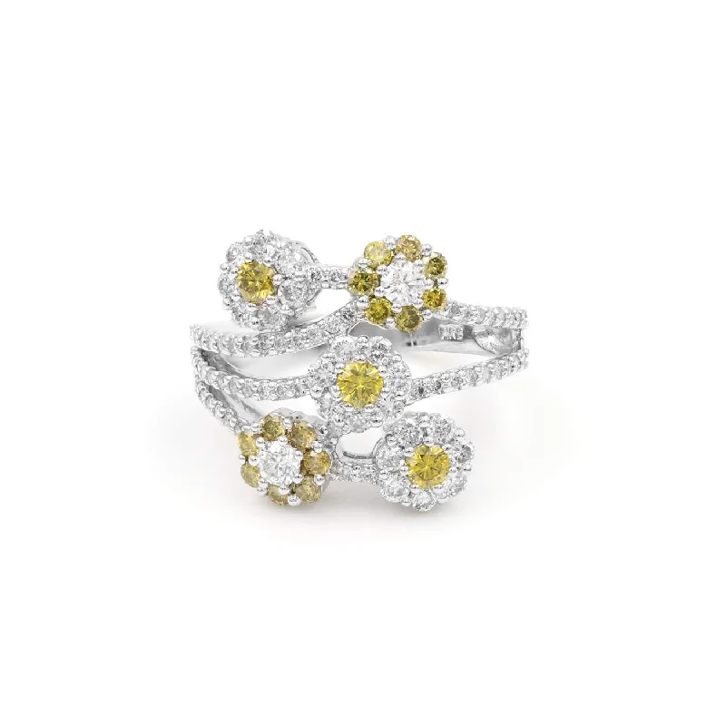 DIAMOND FLOWER RING