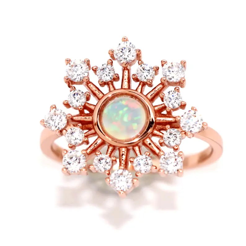 Ella Opal Burst Ring