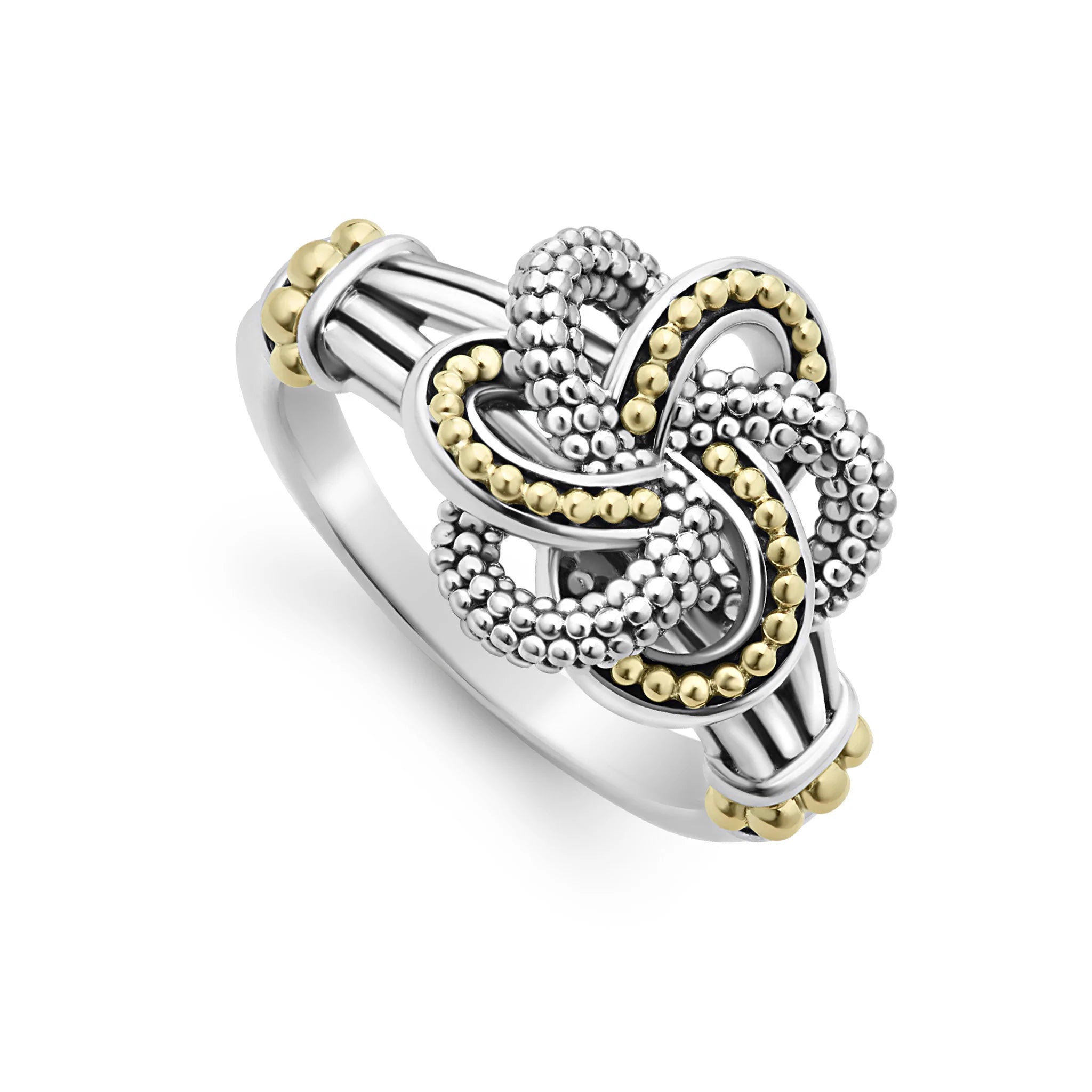 Lagos Two-Tone Love Knot Ring