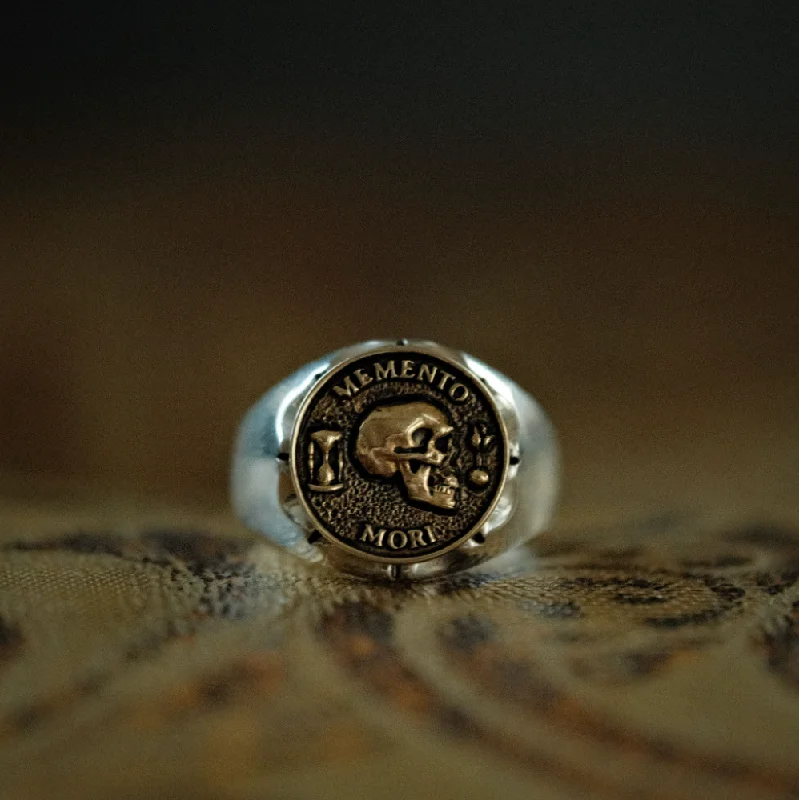 Memento Mori Premium Signet Ring