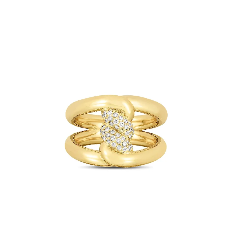 ROBERTO COIN CIALOMA SINGLE KNOT RING RING