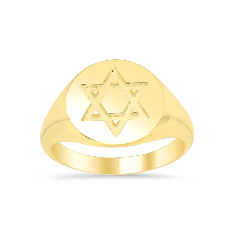 Star of David Signet Ring for Ladies