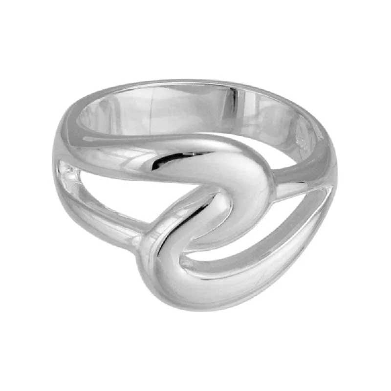 Sterling Silver Loop in Loop Ring