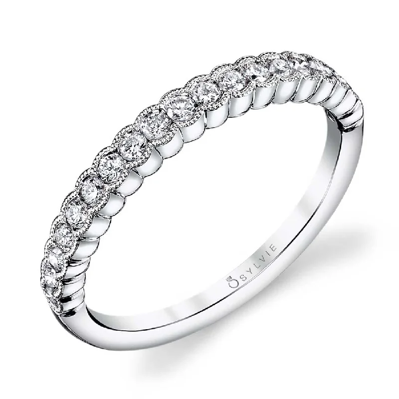 Sylvie 14KW Angeline 0.32CTW Diamond Band