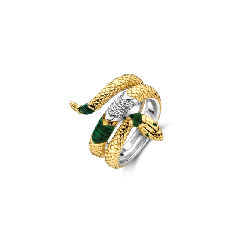 Ti Sento Snake Wrap Ring