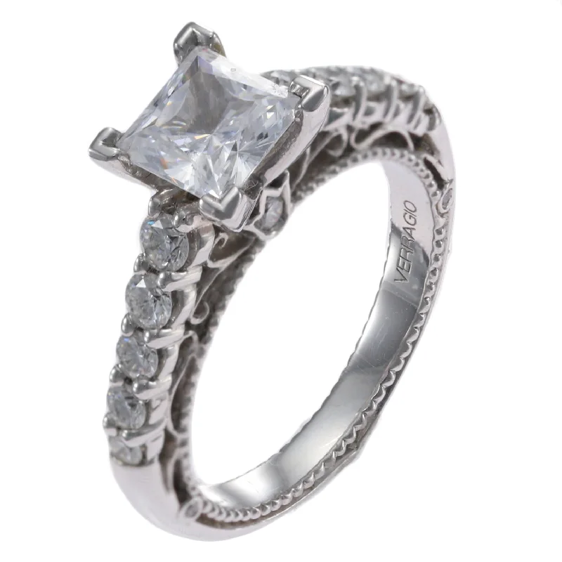 Verragio Venetian Princess Diamond Engagement Ring Setting 18k White Gold $3950