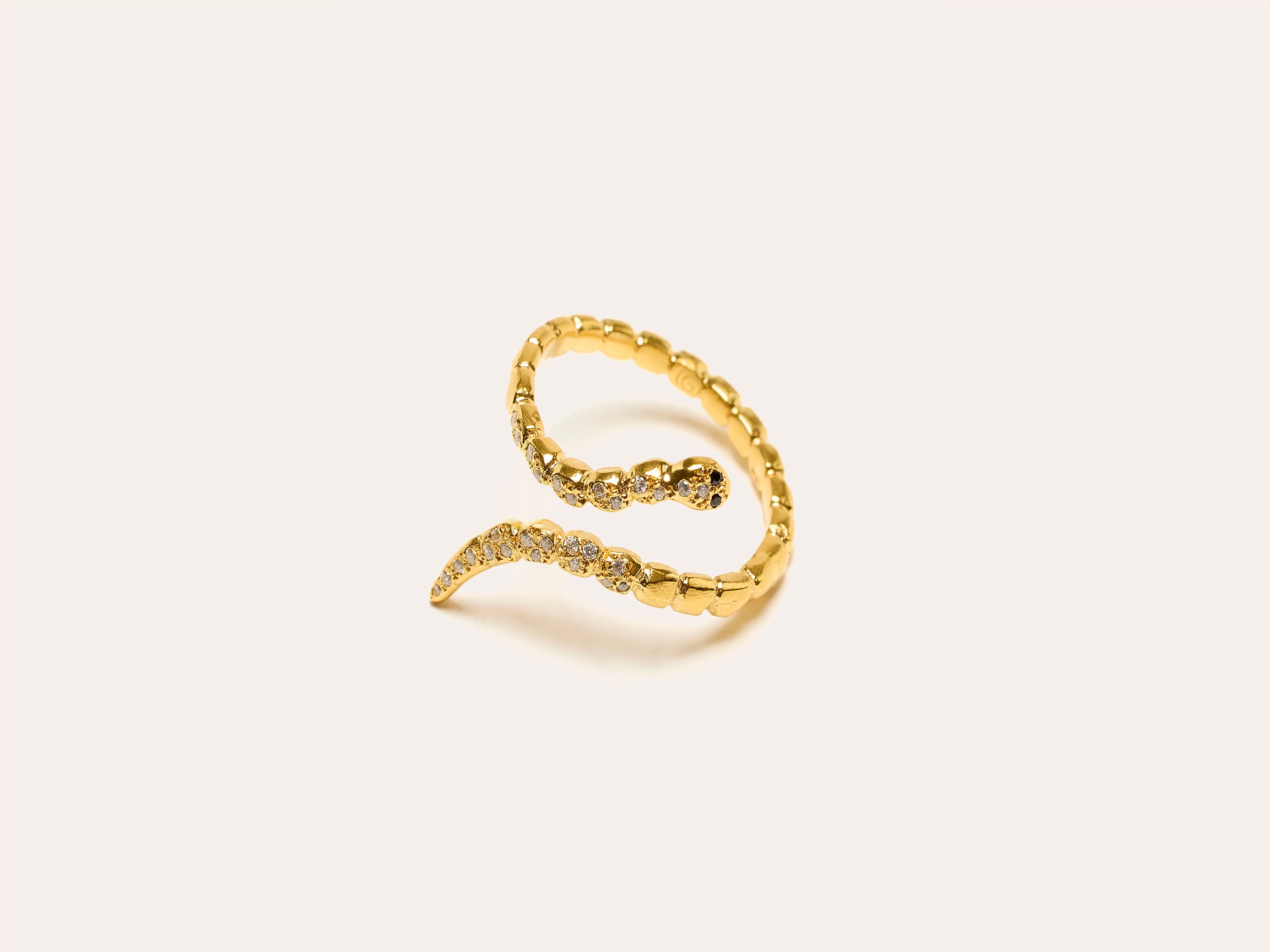 Gold Snake Ring (242 / W / GOLD)