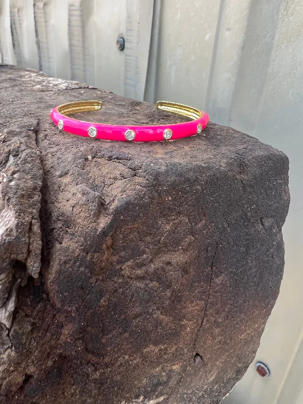 Aleigh Hot Pink Bracelet