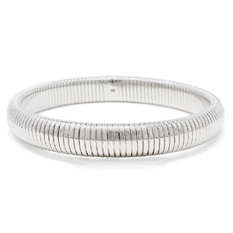 Cocoon Cable Bracelet Rhodium Plated