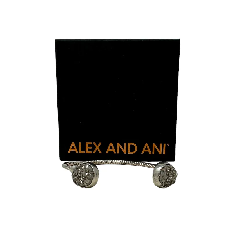 Glitter Druzy Flex Cuff Bracelet, Silver Alex And Ani