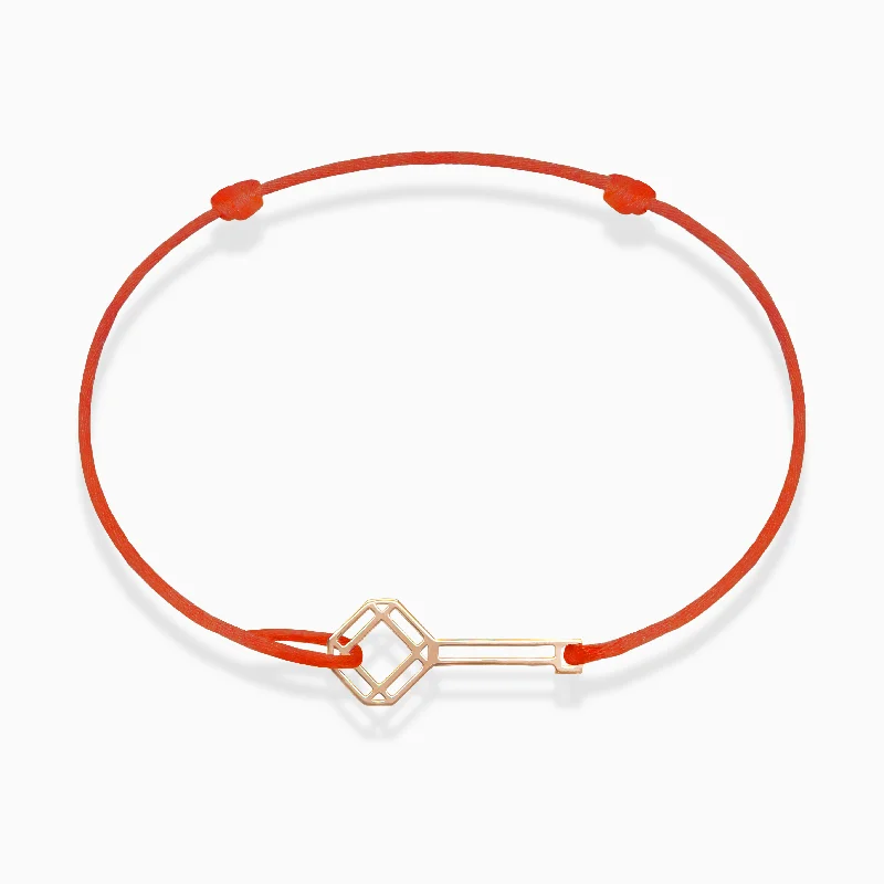 'ArKey' - Rose Gold Cord Bracelet (choose your colour cords)